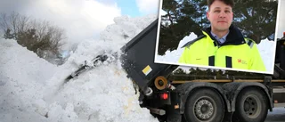 Trafiken påverkas av röjning – här dumpas snön från Visby
