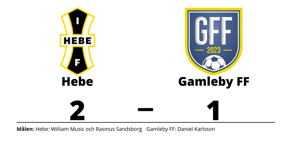 IF Hebe vann mot Gamleby FF