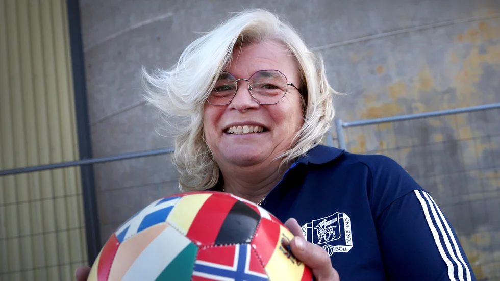 Legendaren Monica Hjerp har styrt den gotländska fotbollen i tolv år.
