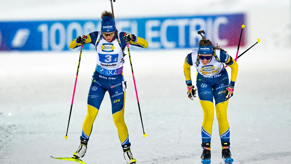Elvira Öberg och Hanna Öberg. Arkivbild.