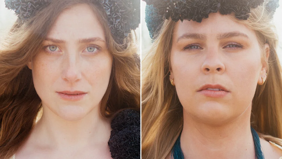 Agnes Åhlund från Mariefred och Linda Bergström från Strängnäs är två av medlemmarna i albumaktuella Åkervind.