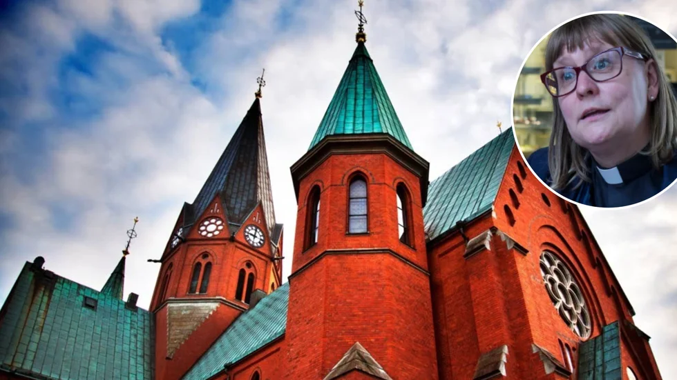 Anna-Carin Gabelic, ny kyrkoherde i pastoratet, är glad att beredskapen klarade att hantera attacken.