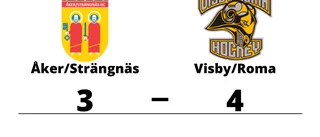 Knapp seger för Visby/Roma mot Åker/Strängnäs