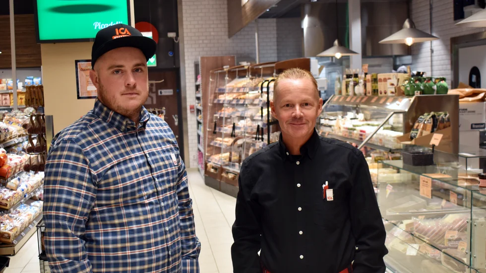 Alexander Björk och Pär Sjöström är förtvivlade över mängden kött som stjäls nu. "Det är fyra till fem stölder per vecka", säger Sjöström. 