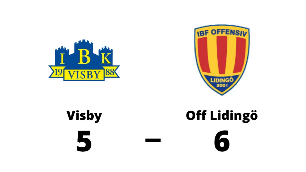Visby IBK förlorade mot IBF Offensiv Lidingö