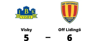 Förlust för Visby i seriefinalen mot Off Lidingö