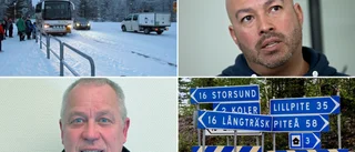 Piteå taxi levererar skolbarn i alla väder: "Måste vara rustad"