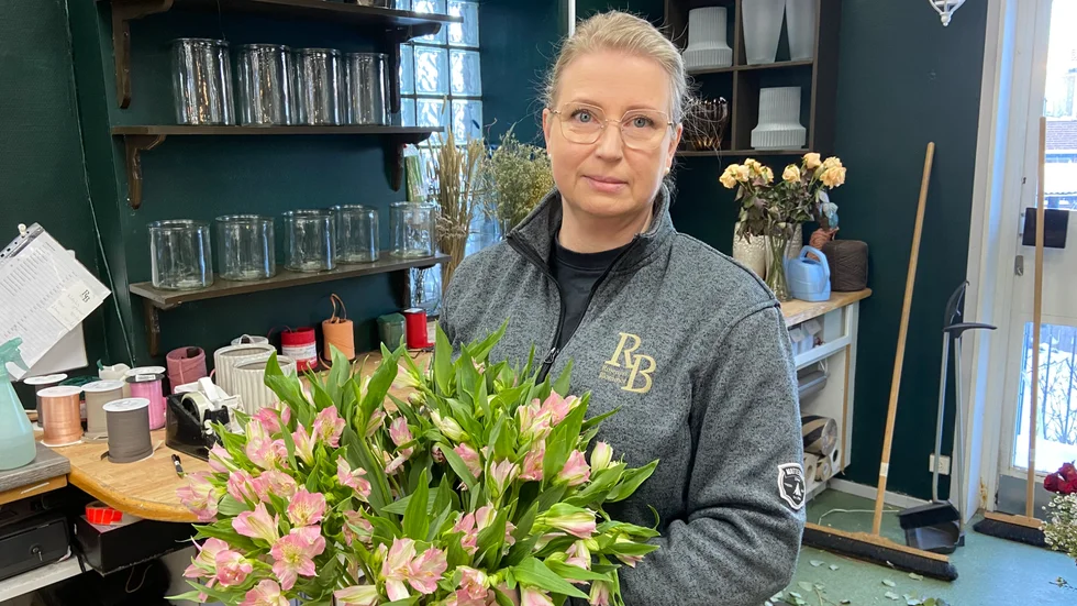 "Det är ett annat klimat nu för oss företagare än före pandemin", säger Sara Sjödin, på Rosenius blommor, som går i säljtankar.