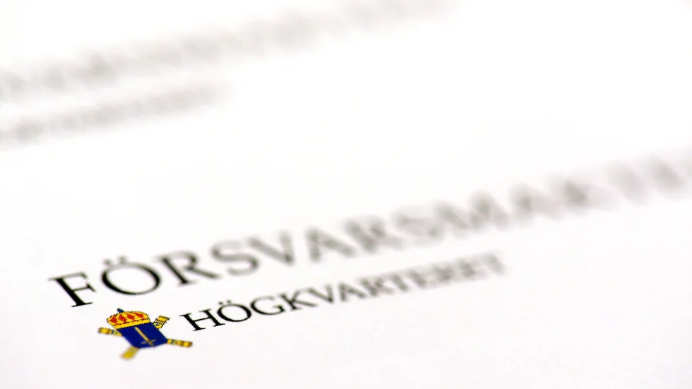 En officer från Försvarsmakten ska fungera som en länk mellan myndigheten och polisen. Arkivbild.