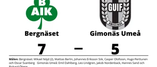 Mikael Nöjd gjorde två mål när Bergnäset vann