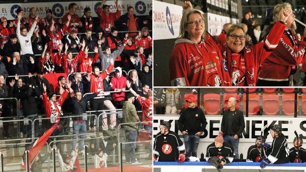 Det är delade synpunkter på Vita Hästens sidbyte i Himmelstalundshallen.