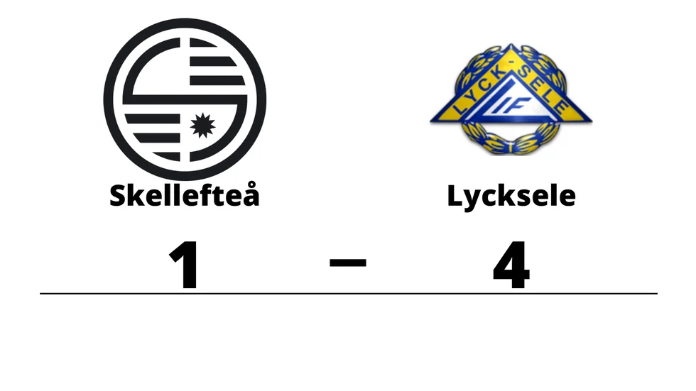 Skellefteå FF förlorade mot Lycksele IF