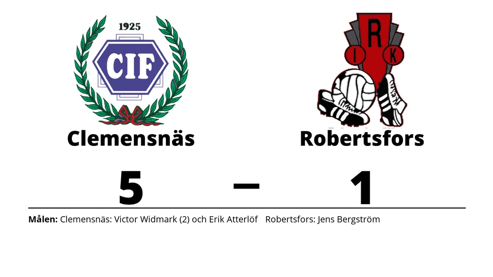 Clemensnäs IF vann mot Robertsfors IK