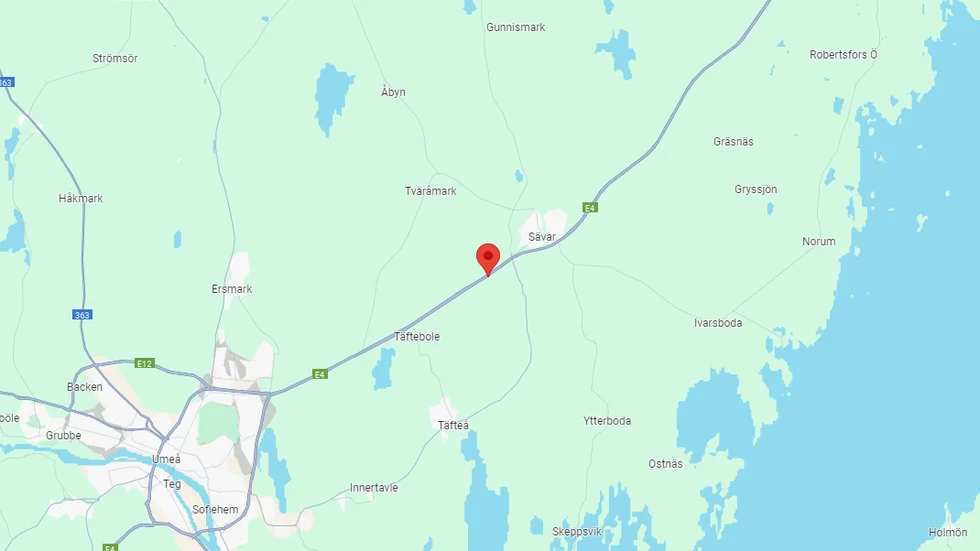 Här ska olyckan ha inträffat.