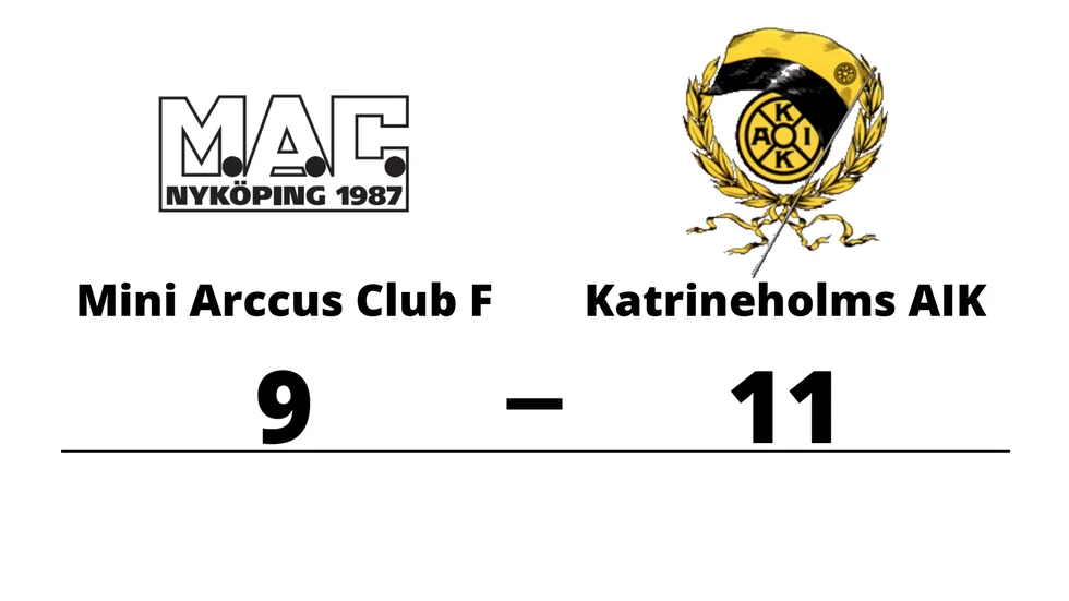 Mini Arccus Club F förlorade mot Katrineholms AIK