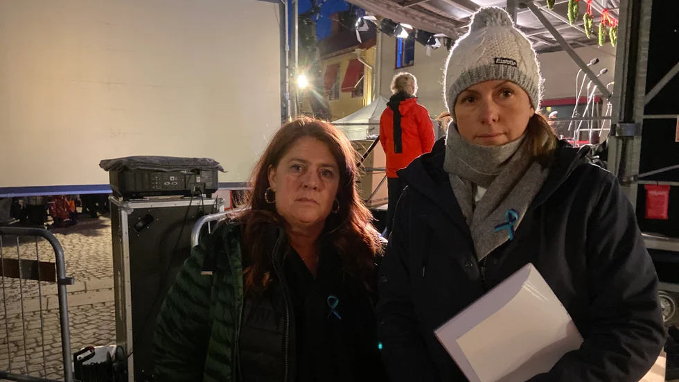 De har båda förlorat en anhörig på grund av suicid. "Vi måste våga prata om detta", säger Pia Jonsson och Magdalena Ljungberg.