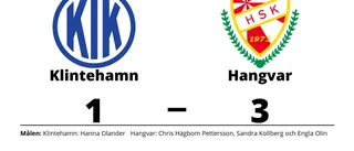 Hangvar säkrade avancemanget efter seger