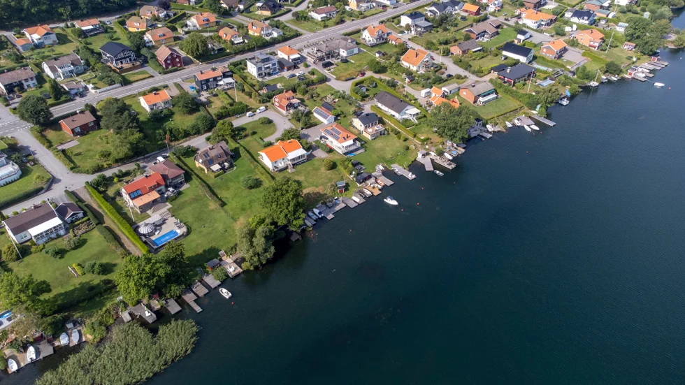 Här längs med Sjögränderna vill Motala kommun anlägga en gångstig.