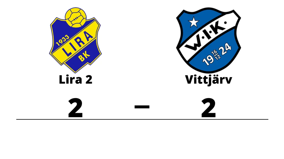 Lira BK 2 spelade lika mot Vittjärvs IK/Hedens IF 2