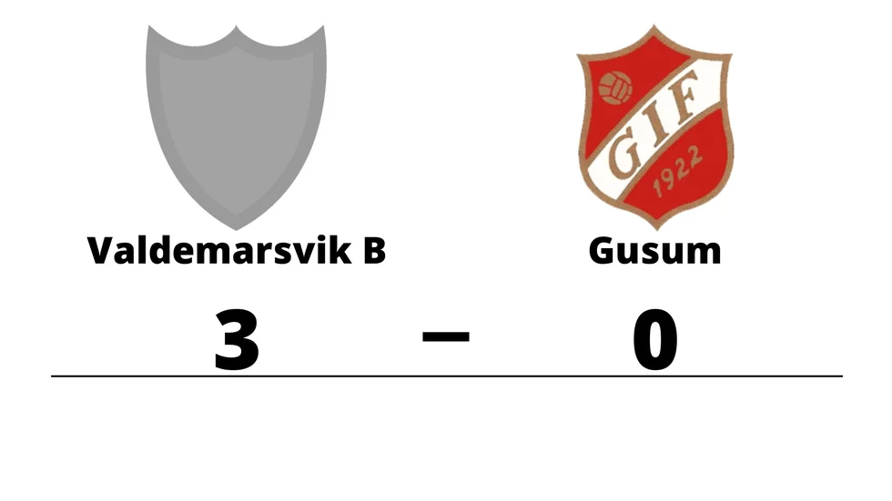 Valdemarsviks IF B vann mot Gusums IF