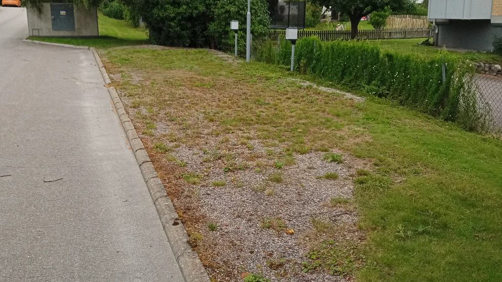Parkeringsplats med värmare och uppgrusat håller nu på att växa igen, skriver insändarskribenten.