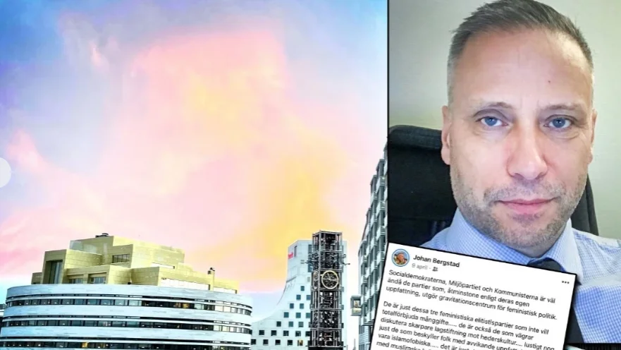 Johan Bergstads svingande i sociala medier gjorde att han var ifrågasatt redan i samband med rekryteringen i februari 2022.