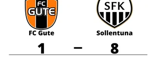 FC Gute utklassat av Sollentuna hemma