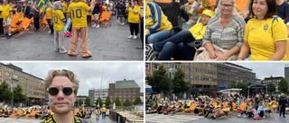 Jubel på Fristadstorget när Sverige slog Japan – vi var där