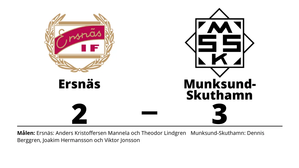 Ersnäs IF förlorade mot Munksund/Skuthamns SK