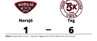 Teg vann - efter Alvin Hägglunds målkalas