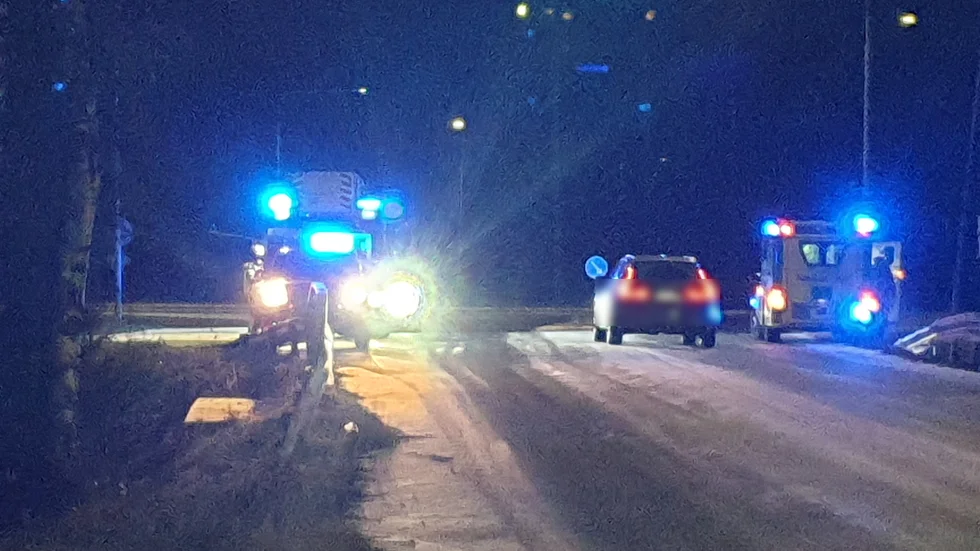 På onsdagskvällen inträffade en trafikolycka på Porsön i Luleå.