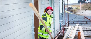 Få kvinnor i byggbranschen