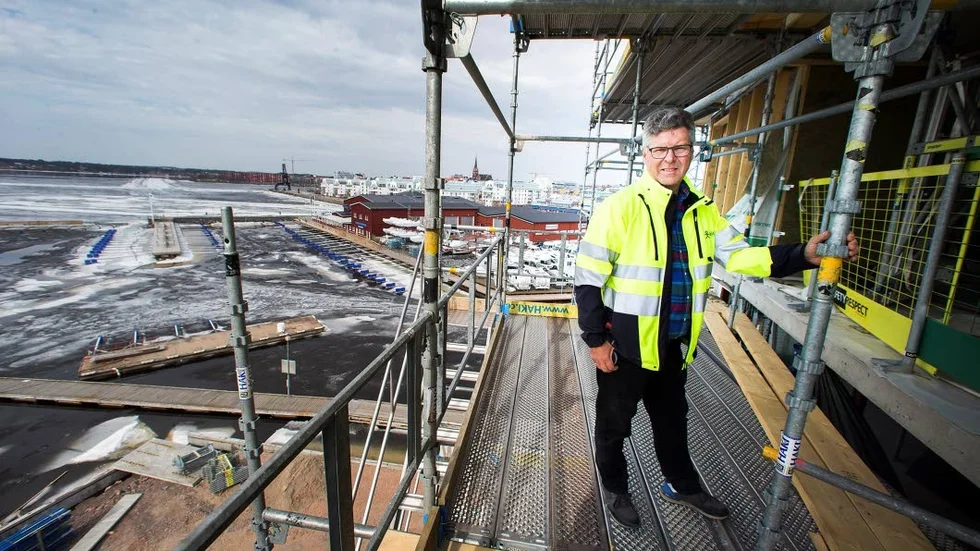 "Det var bara en klantig grej", säger Per Ola Patomella, arbetschef vid Nåiden bygg.