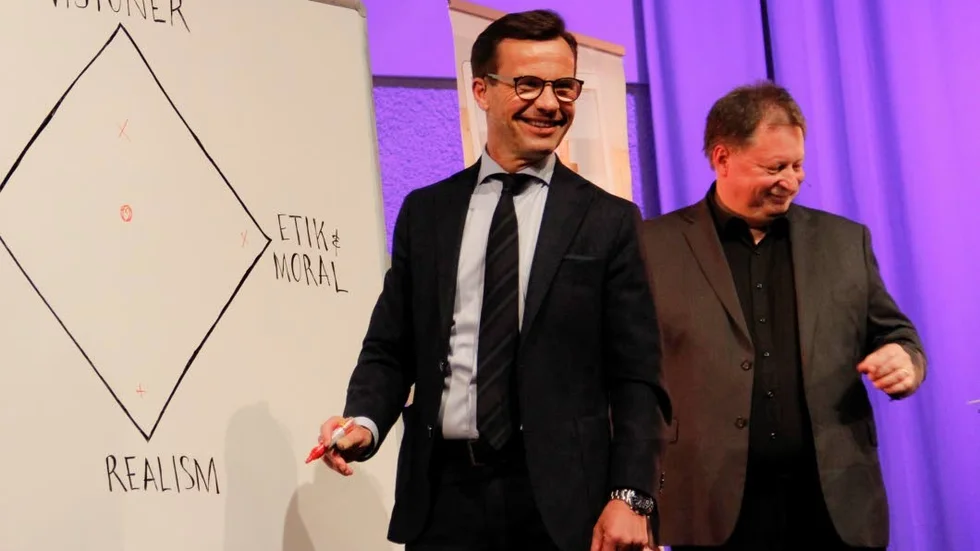Självrannsakan. Hur modig anser sig egenligen Moderaterans partiledare vara? Det var något som besvarades under kvällen.