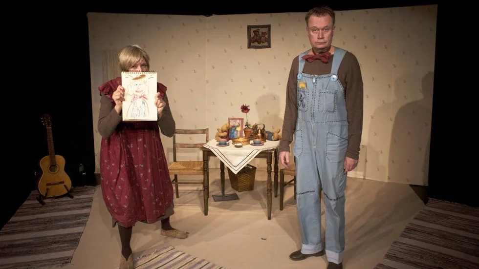 Förenklade rutiner kring arrangörsstödet har gynnat barnteatern. Här syns den fria teatergruppen Teater DaCapo framföra barnföreställningen "Mina och Kåge" på
Lilla teatern.