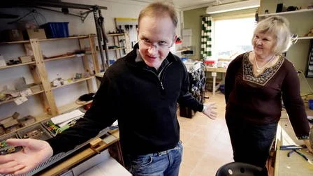 Niklas Jansson tillsammans med mamma Elisabeth.
