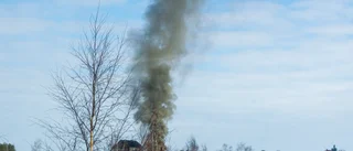 Flygledartornet upptäckte brandrök