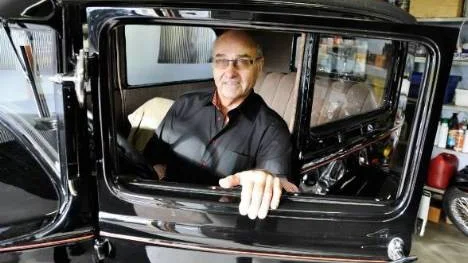 Roland Löfling i sin första A-Ford.