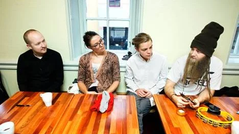 Dag Thelander, Andrea Geurtsen, Sam Kessel och Nils Jansson
