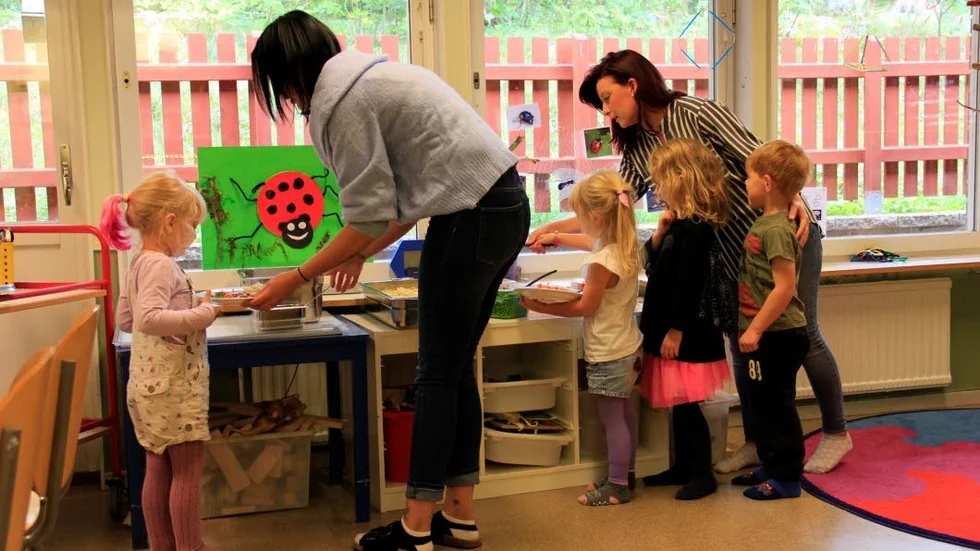 Lagga förskola ligger i samma lokaler som Lagga grundskola. Nu får förskolan större lokaler. Arkivbild.