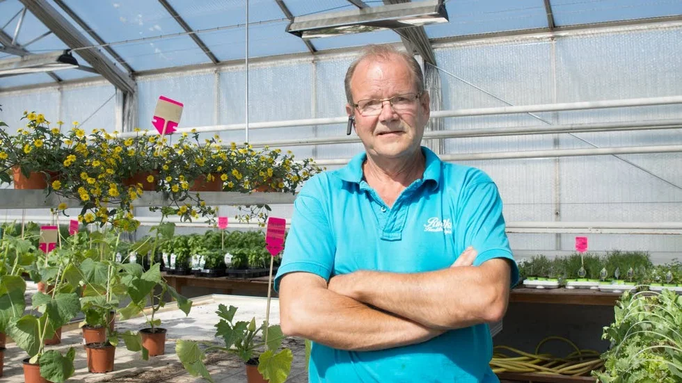 Stefan Enström, Rutviks handelsträdgård, är Veckans handlare.