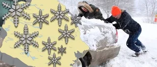 Dagens väder: Snöfall och friska vindar