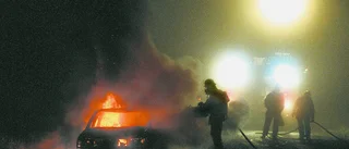 Misstanken: Anlagd bilbrand