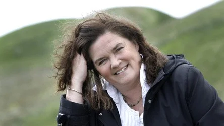 Maja Hagerman i Gamla Uppsala.