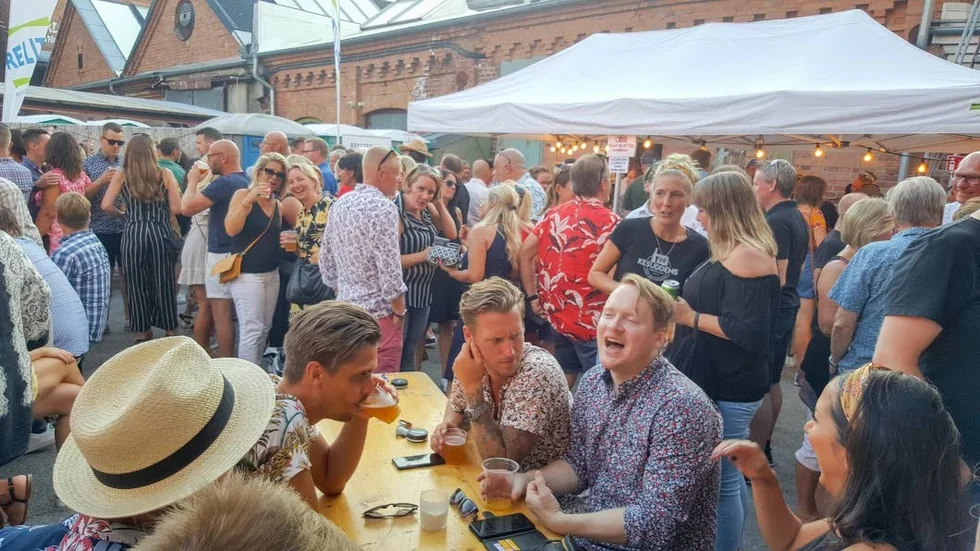 Här har industrihistoria skapats. Hamnverken är en miljö som många Enköpingsbor har tankar och visioner om. Här en bild från Bryggerifesten förra helgen.