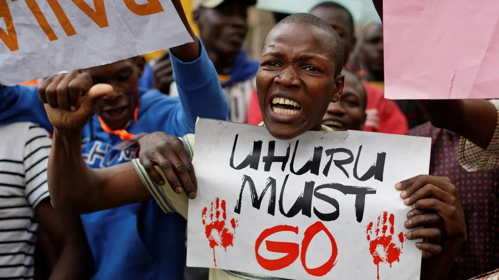 Odingaanhängare i Kenya.