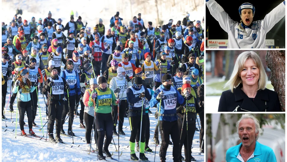 Det var många östgötar som tog sig fram i Vasaloppsspåret under söndagen. Bland dem Eric Ågren, före detta bandyspelare i IFK Motala, Anette Hörström Johansson, före detta ordförande i Åtvidabergs FF och Norrköpingspolitikern Reidar Svedahl (små bilderna).
