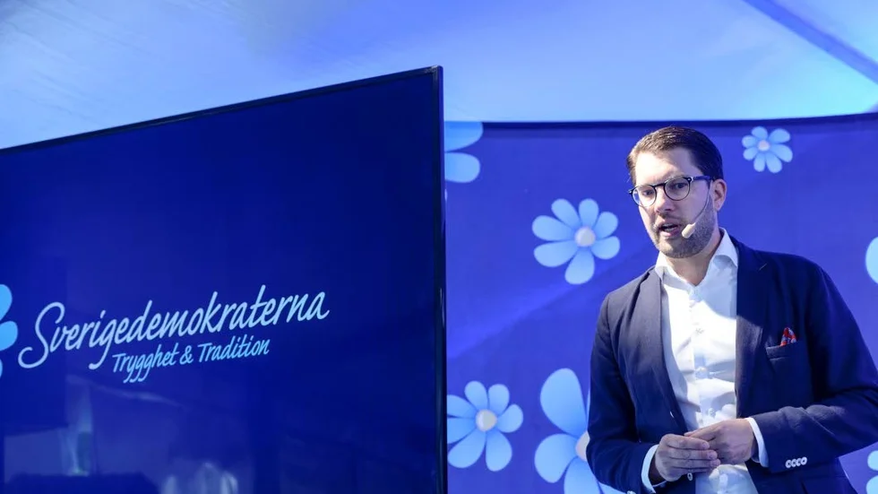 Jimmie Åkesson. På torsdagen var det Sverigedemokraternas dag i Almedalen.