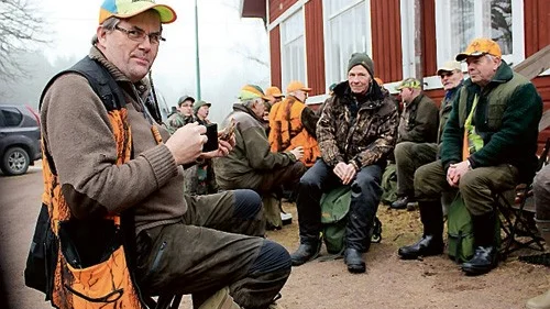 Bill Nelson var jaktledare för rävjakten i Brantestad med omnejd. Kaffe, korv och nya kontakter är väl så viktigt när jägare från flera olika jaktlag samlas.
