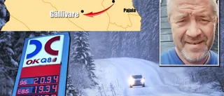 Anders kör 24 mil för att jobba – tankar för 7 000 kronor i månaden • "Nu har det nått bristningsgränsen"